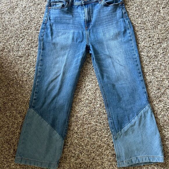 Paige Colette Crop  Flare twisted Panel EMMYLOU Women's Size 31 - Picture 3 of 16